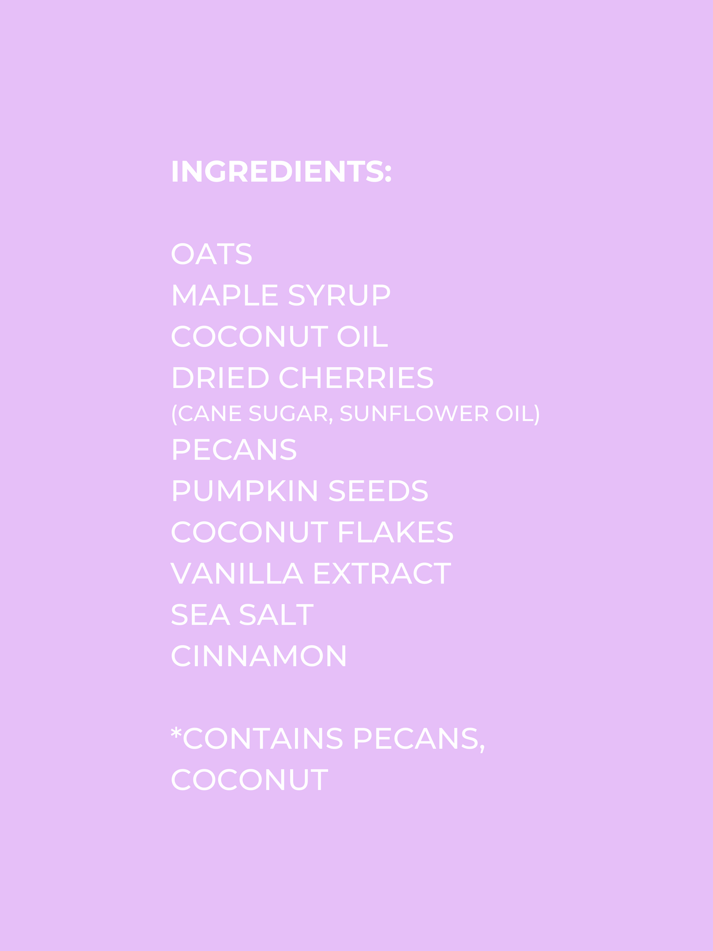 CHERRY PECAN